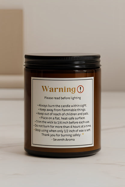 Golden Zest – Lemon, Caramel & Amber Scented Candle